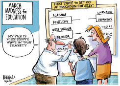 MARCH MADNESS FOR EDUCATION by Dave Whamond