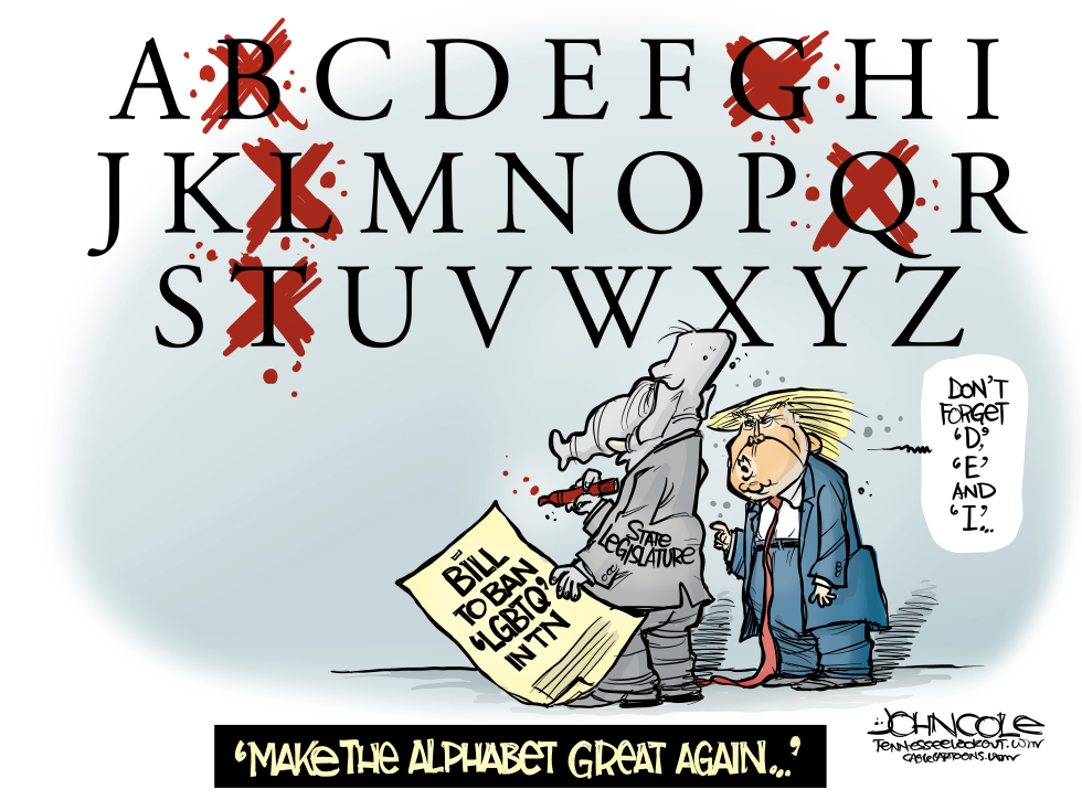 Banning LGBT and Q from the alphabet