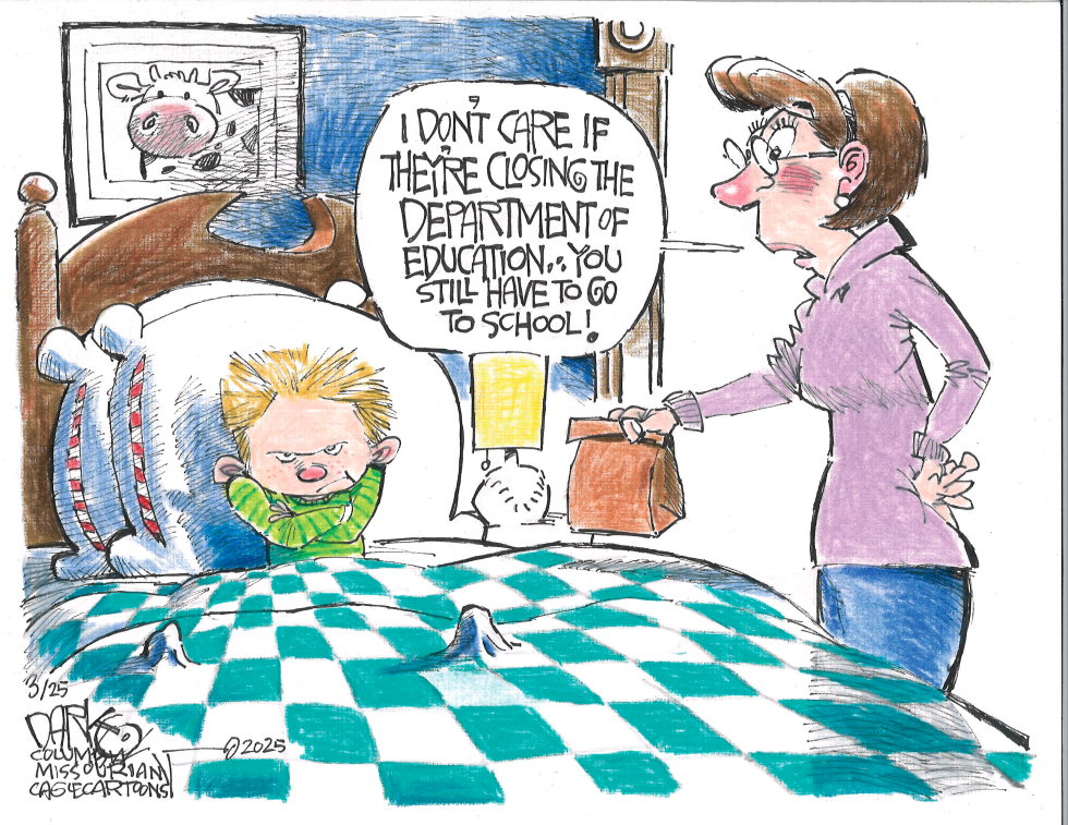 #1 CLOSING THE DEPARTMENT OF EDUCATION by John Darkow