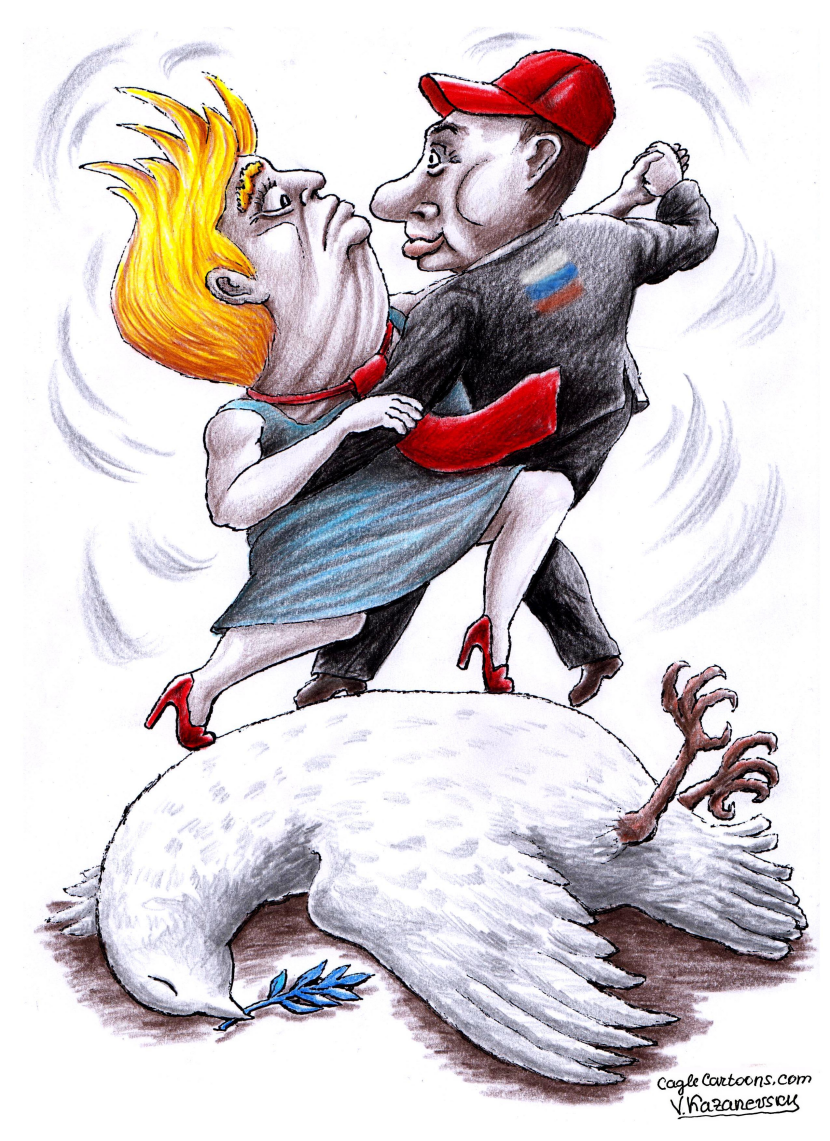 Trump and Putin dance for peace
