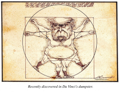 VITRUVIAN TRUMP by Dale Cummings