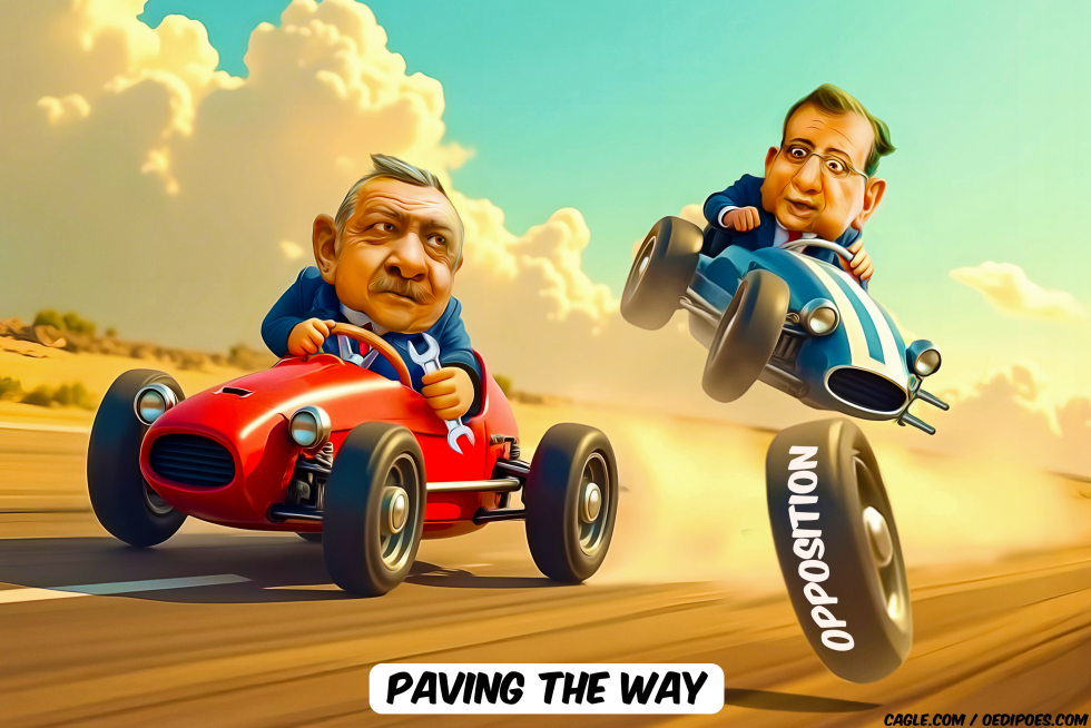 Erdogan and Imamoglu racing