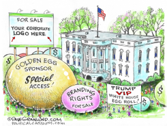 TRUMP EASTER EGG ROLL FOR SALE by Dave Granlund