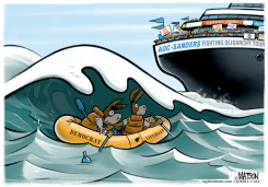 AOC AND SANDERS OVERSHADOW DEMOCRATS AT SEA by R.J. Matson