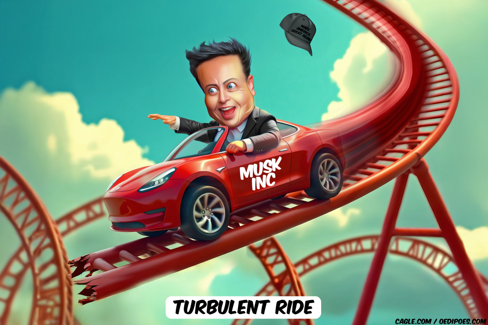 Elon Musk Steers Musk Inc Down Breaking Roller Coaster Tracks