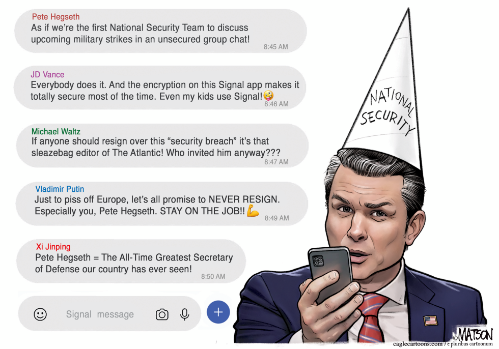 National Security Group Chat Breach