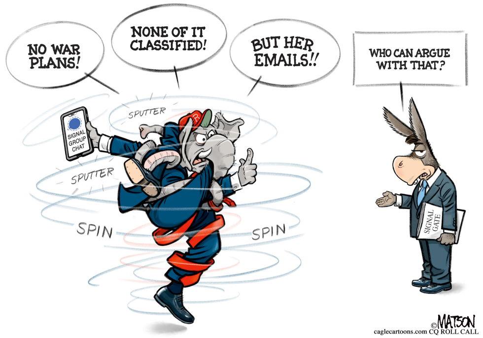 Republicans Spin Signal Security Breach