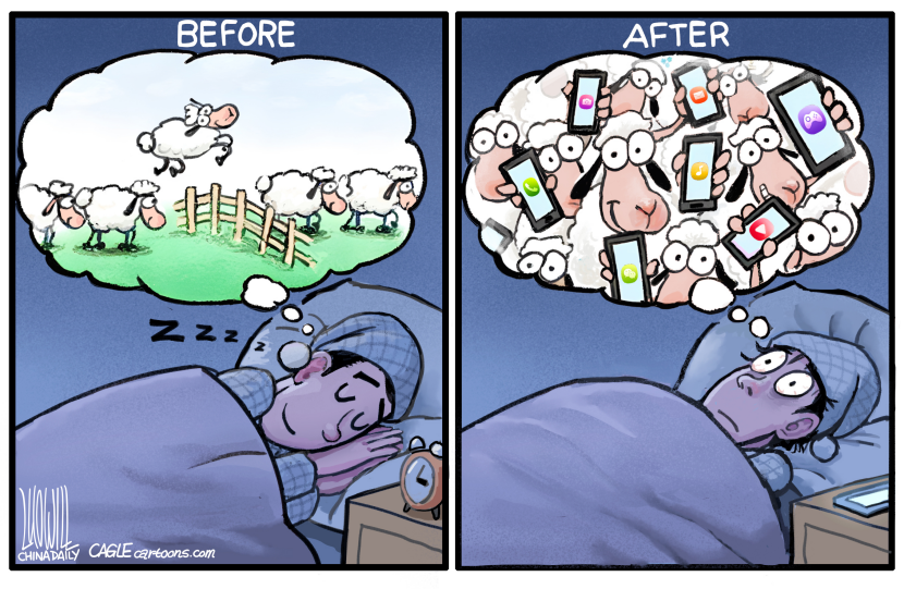 human and mobile phones