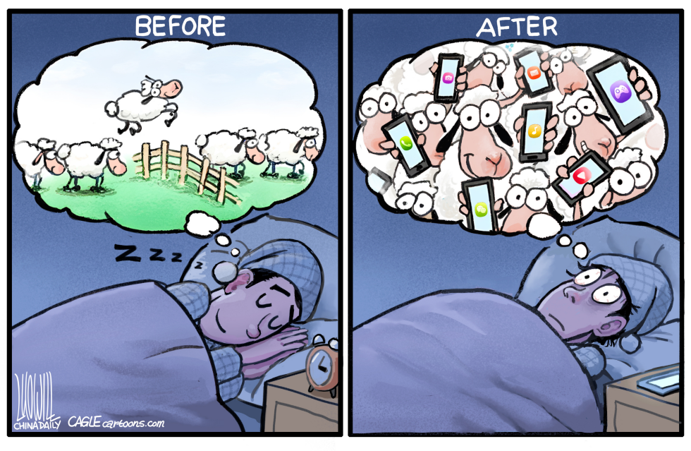 human and mobile phones