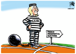 LE PEN CANNOT RUN by Tom Janssen