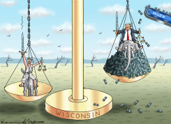 DEMOCRATS WON IN WISCONSIN by Marian Kamensky