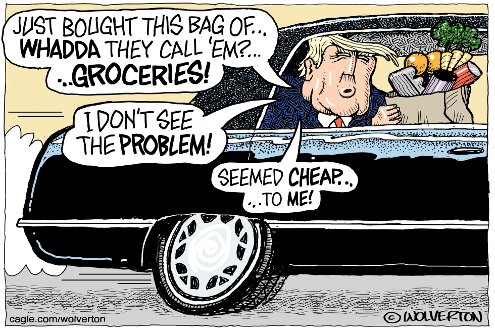Trump Buys Groceries