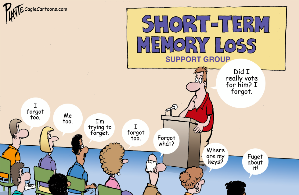Man speaks to short-term memory loss group
