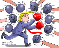 WORLD WAR OVER TRUMP'S TARIFFS by Arcadio Esquivel