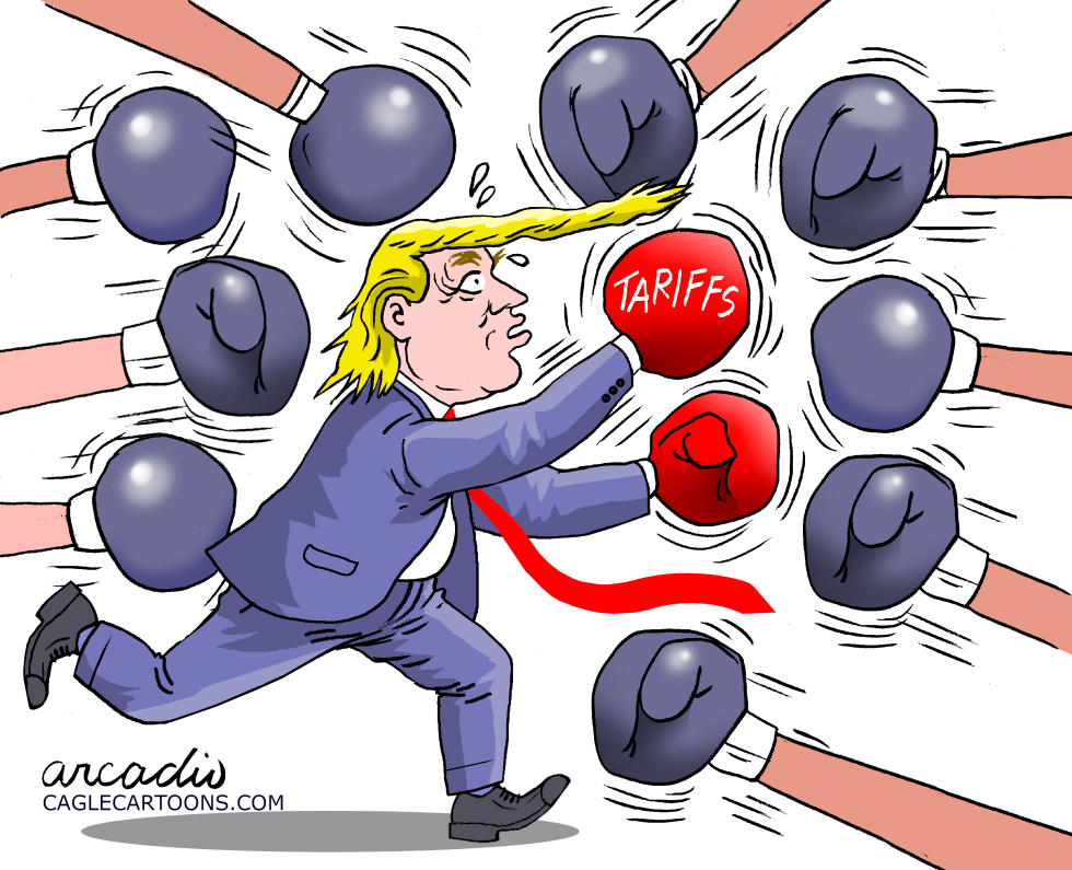World war over Trump's tariffs.