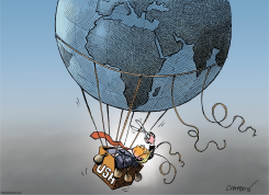 THE US BREAKS AWAY by Patrick Chappatte