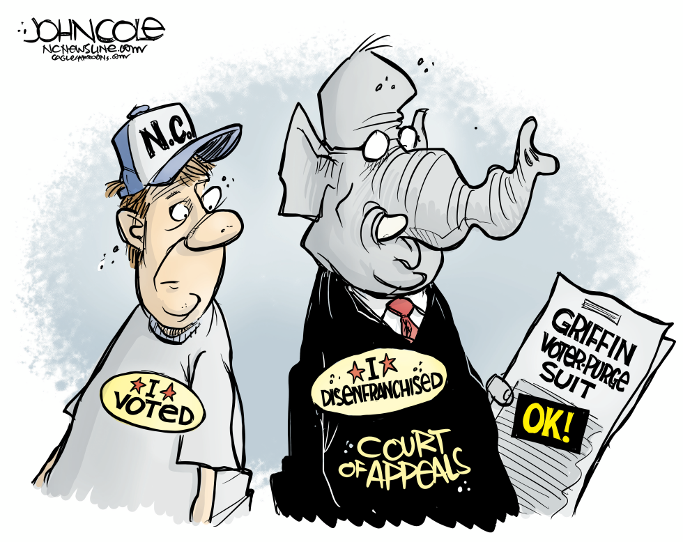 NORTH CAROLINA Griffin voter purge suit upheld