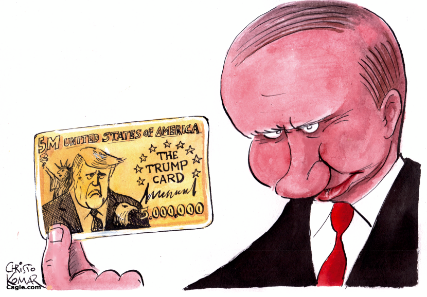 Putin gets the Trump gold card