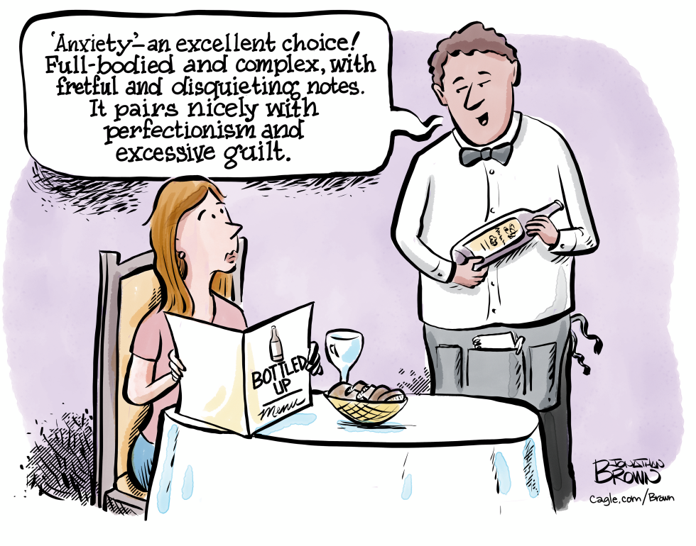 Waiter recommends wine called 'anxiety'