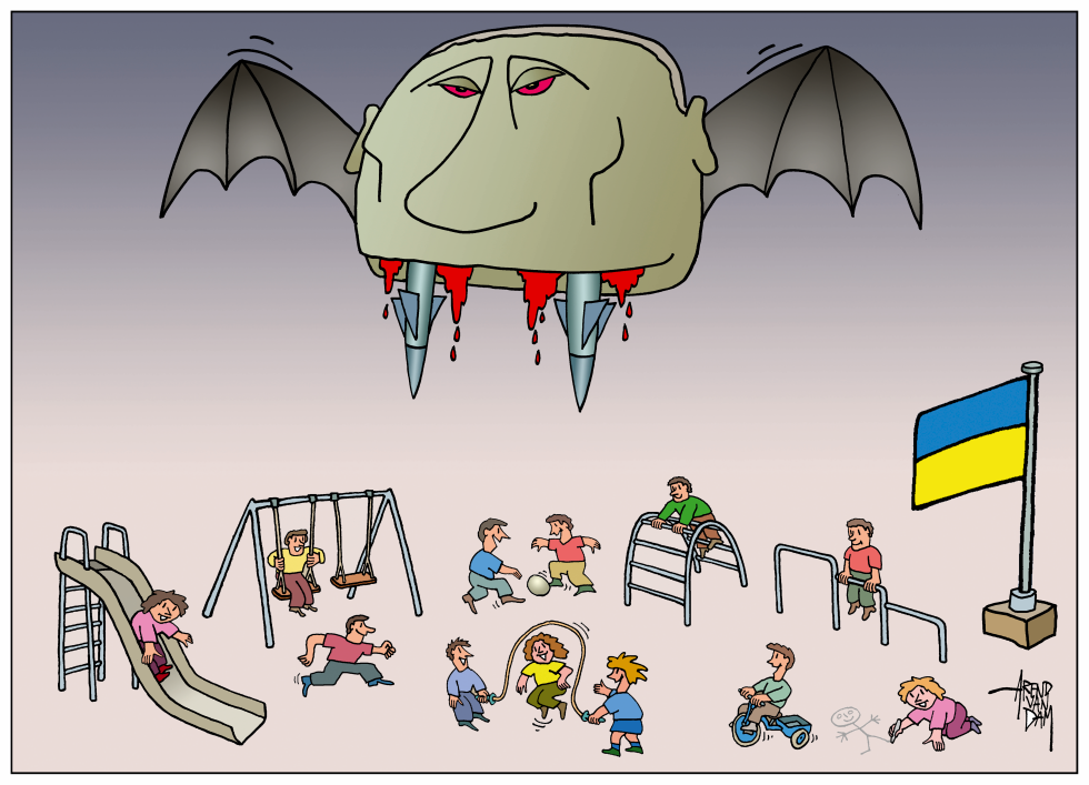Putin bombing children