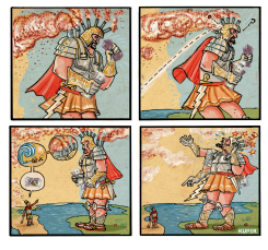 DAVID VS GOLIATH: SUING POLLUTERS by Peter Kuper
