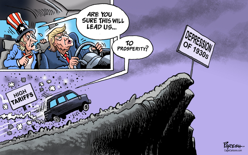 Trump Tariffs Steer Economy Toward 1930s Depression Cliff