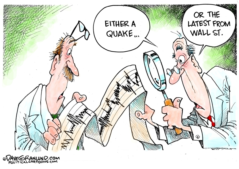 Seismic activity and Wall St