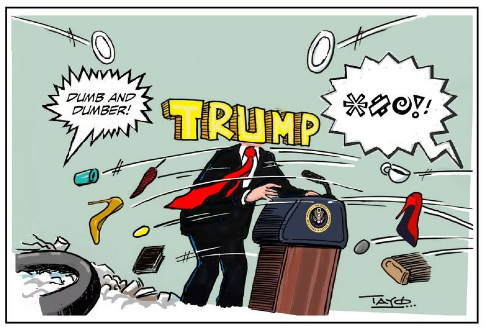 Trump Tariffs Trigger Chaos at Podium