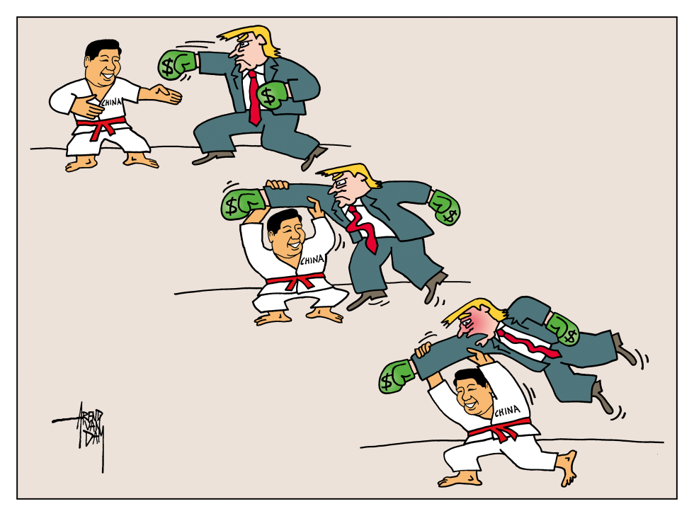 Trump against Xi Jinping