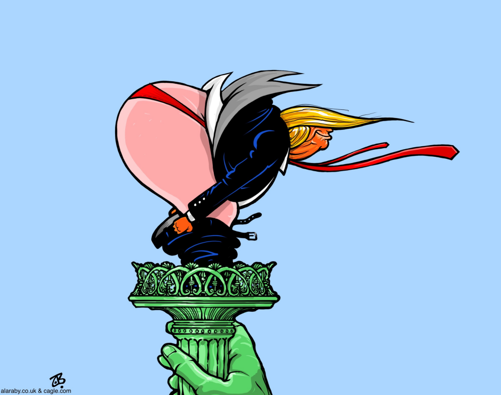 Trump Ass Kiss Tariff Deal Liberty World