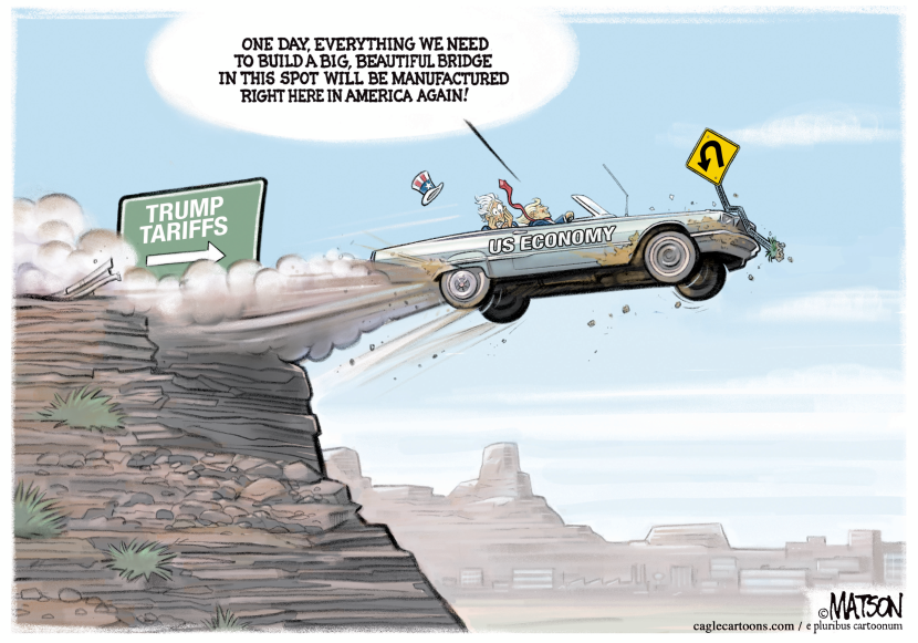 Trump Drives Off Tariff Cliff