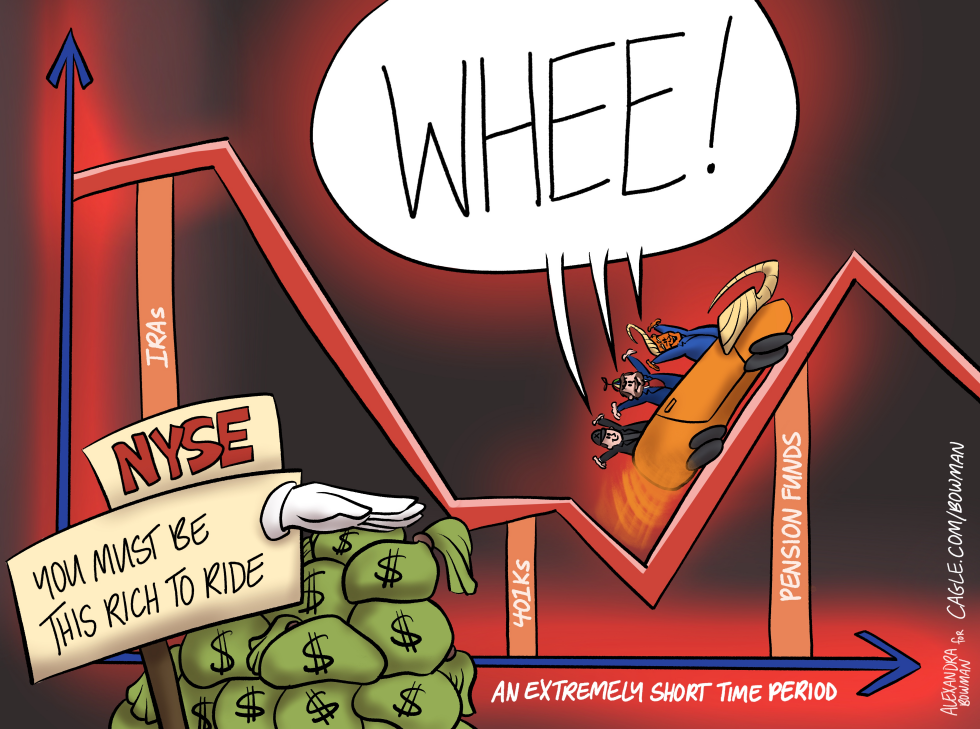 Trump Gang's Wild Ride on Plunging Stock Market