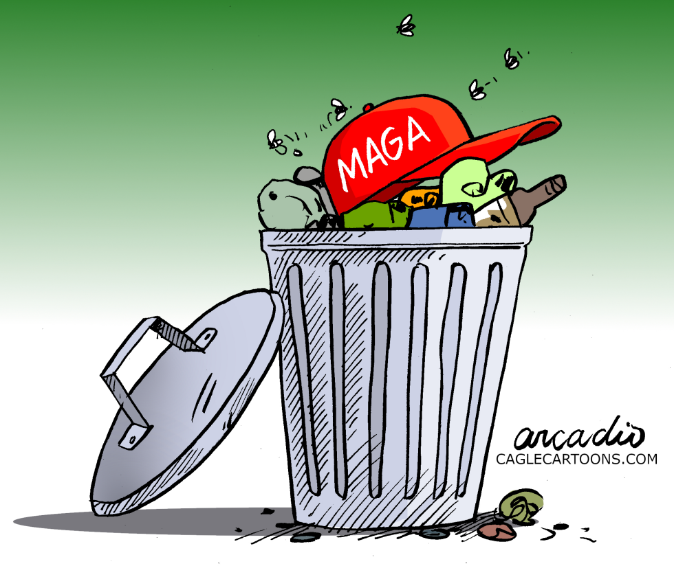 The MAGA hat to the trash.