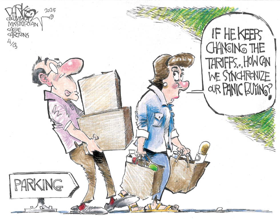 Tariff panic buying