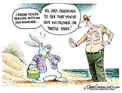 EASTER AND EGG SHORTAGE by Dave Granlund