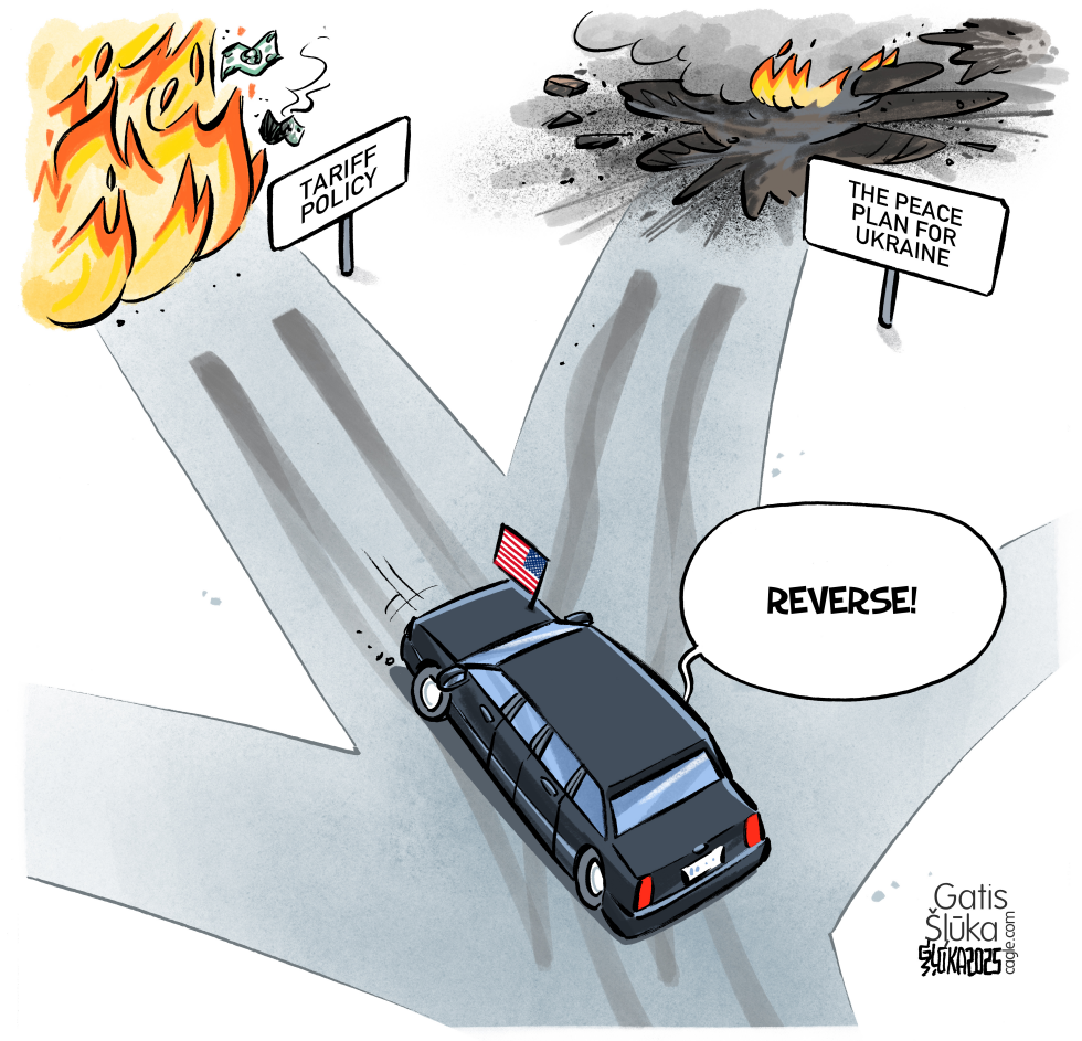 President wants to go reverse with his car