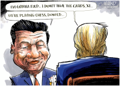 CHINA WINNING TRADE WAR by Dave Whamond