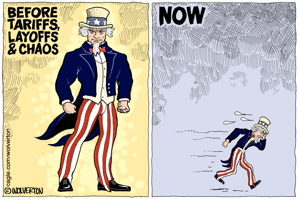 Uncle Sam Before and After Trump 2