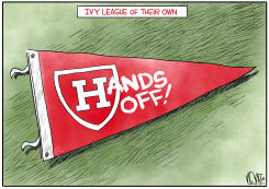 HARVARD HAND'S OFF by Christopher Weyant