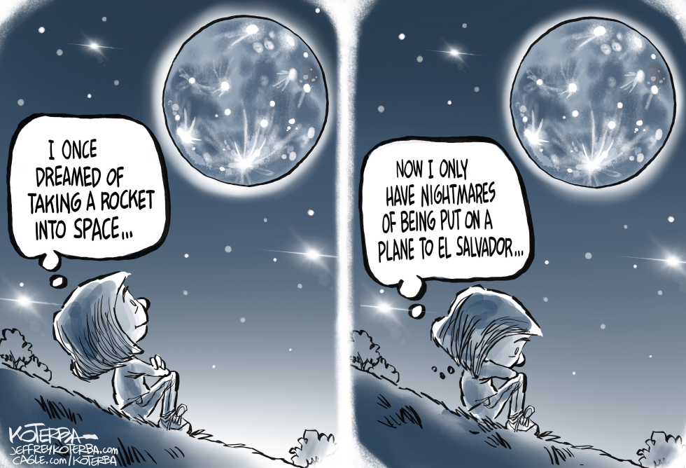 Dreaming of space but not El Salvador