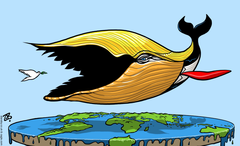 Trump MAGA Whale Flat Earth Greenland Canada