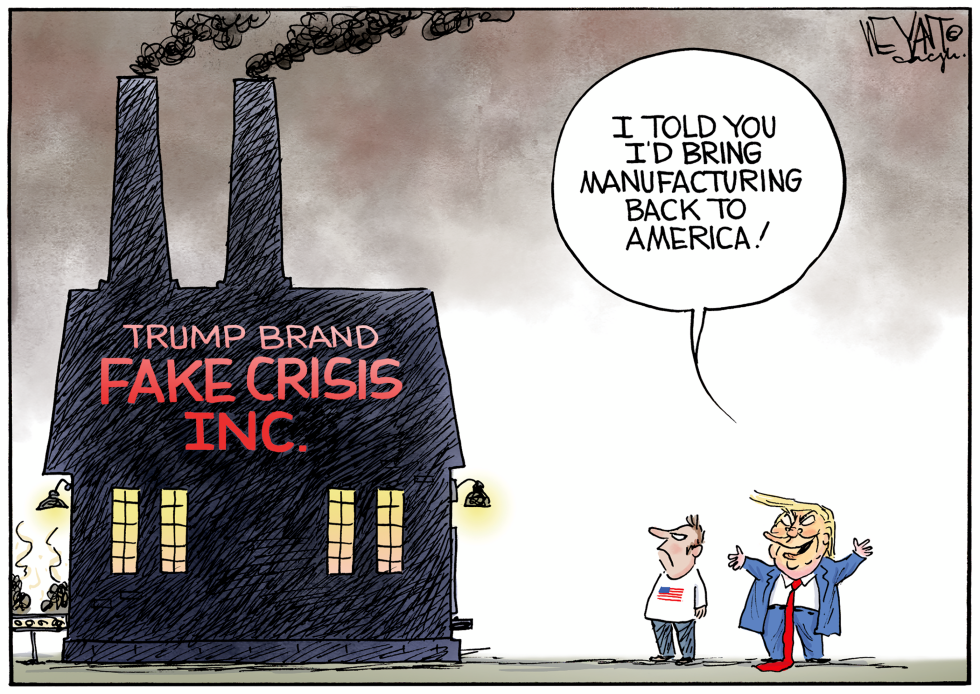 Trump Manufacturing in Fake Crisis
