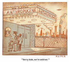 OUR CHILDREN'S FUTURE SOLD OUT by Peter Kuper