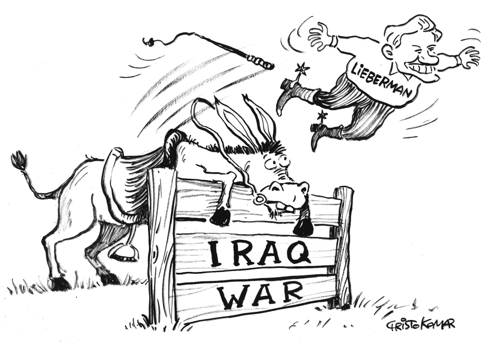 Lieberman to run alone - B&W