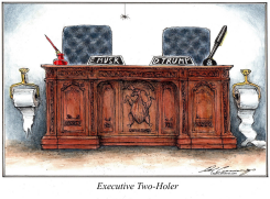 ALTERED PRESIDENTIAL DESK by Dale Cummings