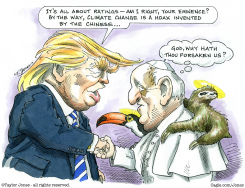 POPE FRANCIS AND TRUMP  by Taylor Jones