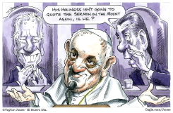 POPE FRANCIS, BIDEN AND BOEHNER  by Taylor Jones