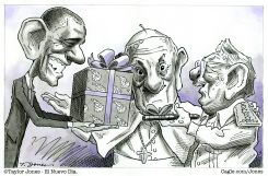 POPE FRANCIS, OBAMA AND RAúL CASTRO by Taylor Jones