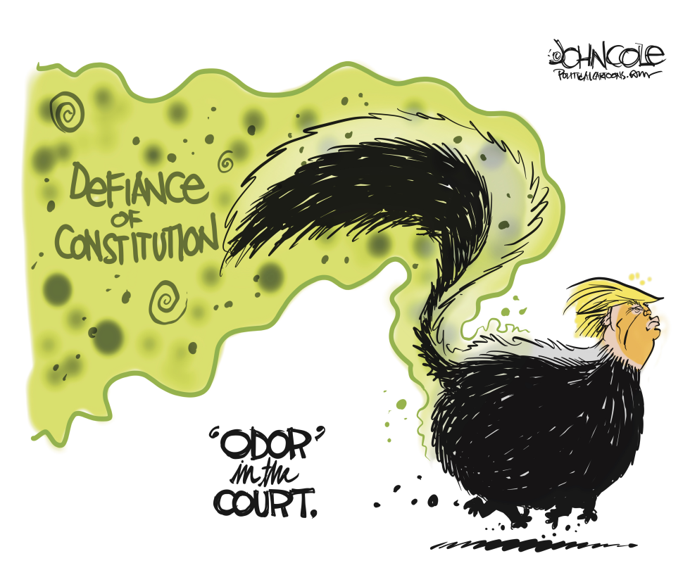 Trump stinks up the justice system