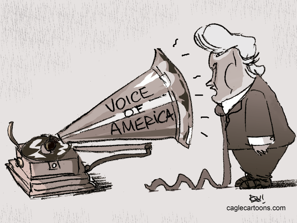 The voice can be heard